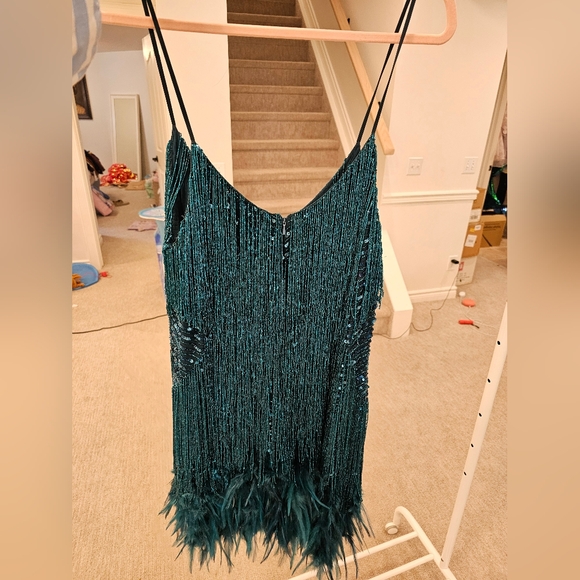 Nadine Merabi                              LOTTIE TEAL DRESS - Picture 7 of 8